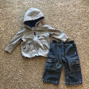 Baby: jacket and jeans